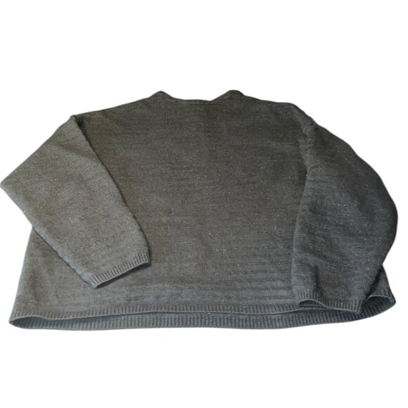 AllSaints Wool Blend Oversized Black Women's Cozy Sweater Size Large - Picture 3 of 4